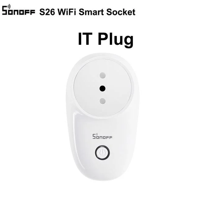 Переключатель Sonoff S26 для умного дома Wi Fi IL CH IT BR умный штекер таймер дистанционное