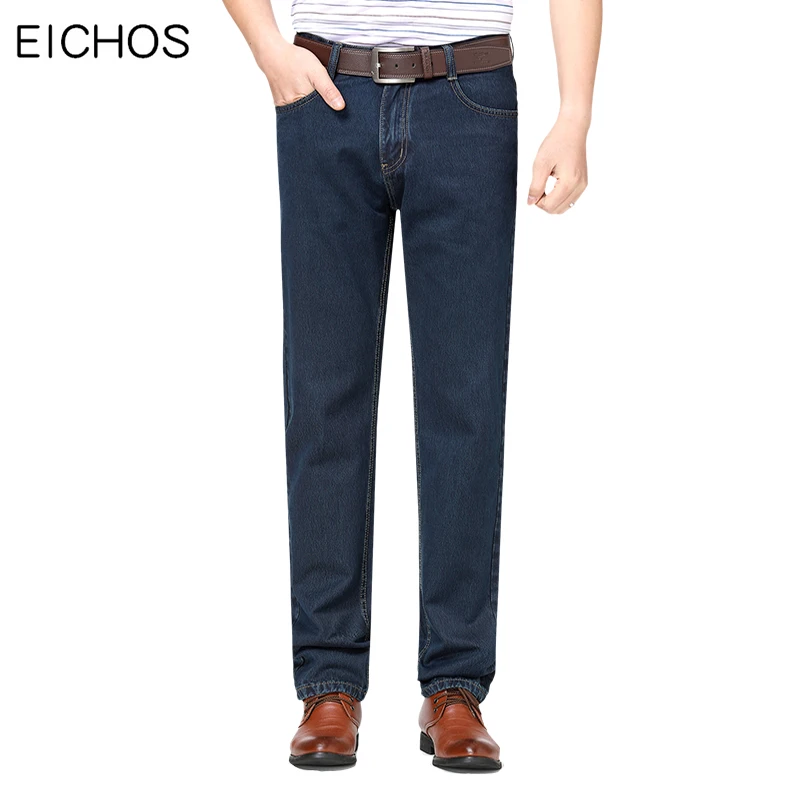 

Мужские джинсовые брюки, черные или синие джинсовые брюки стрейч из хлопка, размеры 28-42, повседневные Прямые брюки на осень, 2020