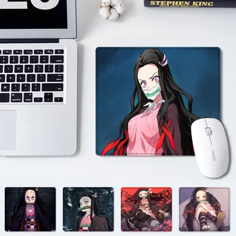 

Роскошный офисный коврик для мыши, рассекающий демонов, Nezuko Kamado, нескользящий коврик, коврик для игровой мыши маленького размера, резиновый ...