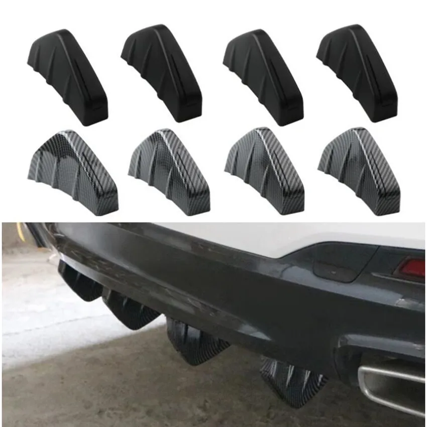 4 шт. универсальный диффузор для заднего бампера lexus is250 volvo xc90 infiniti fx35 xc70 vw polo sedan audi