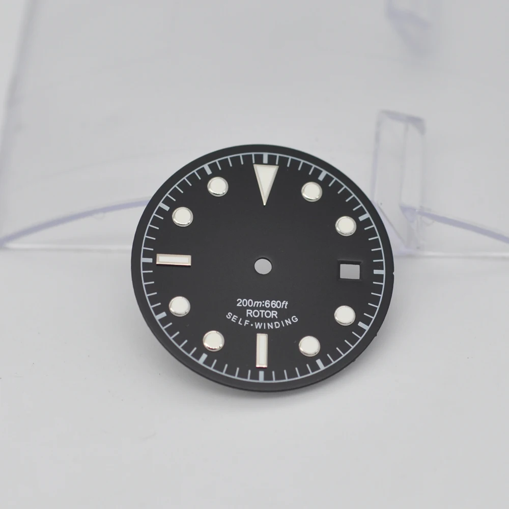 Детали для часов 30 4 мм светящийся черный циферблат отметки даты унитаза ETA 2836 Moyota