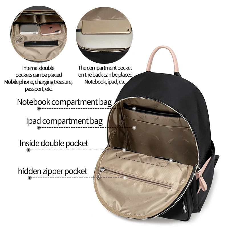 ZOGERmochila feminina new Oxford cloth casual simple backpack fashion canvas bag travel bag mochila mujer