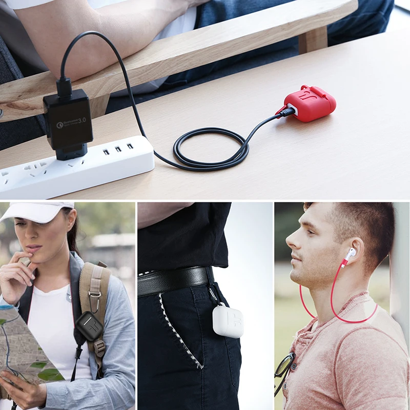 3Pcs/Set Silicone Wireless Bluetooth Earphones Case For Airpods Apple i10 i12 TWS Earbud Earphone accessories Protective Cover |