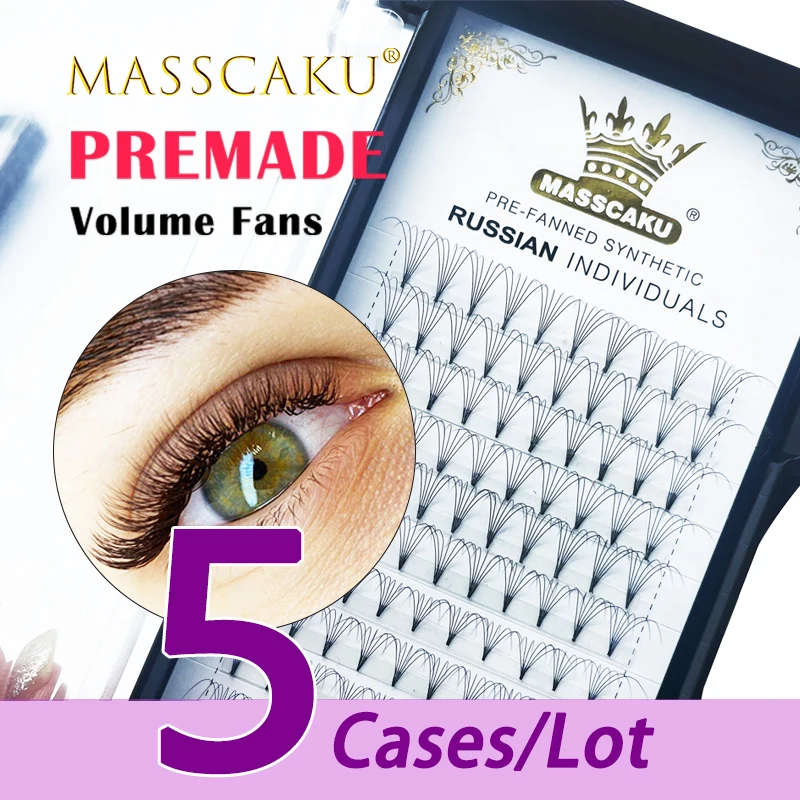 

5cases/lot Sell beautiful 8-16mm & mix length faux mink fluffy eyelashes vendor c/d curl false korean synthetic eye lash cases