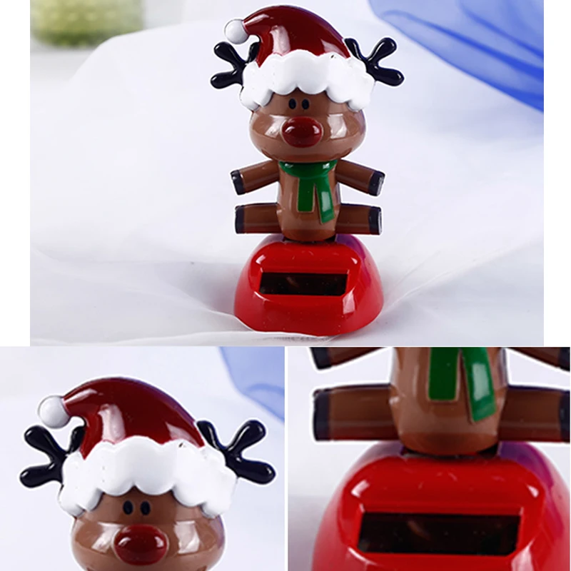 Танцующая игрушка на солнечных батареях Рождественский Снеговик автомобиль