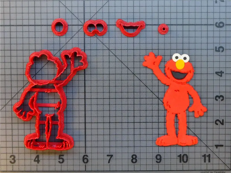 Улица Сезам детский Монстр Элмо Оскар тело большая птица 3D печать печенья набор