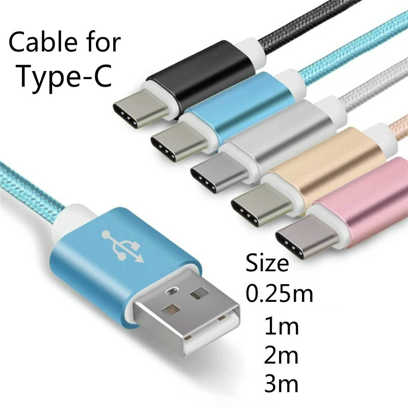 

0.25m 1m 1.5m 2m 3m USB Type C Cable Charging Wire Cord For Samsung Galaxy S20 A71 A51 A31 M31 A21 S8 S9 S10 Plus Braided Cable