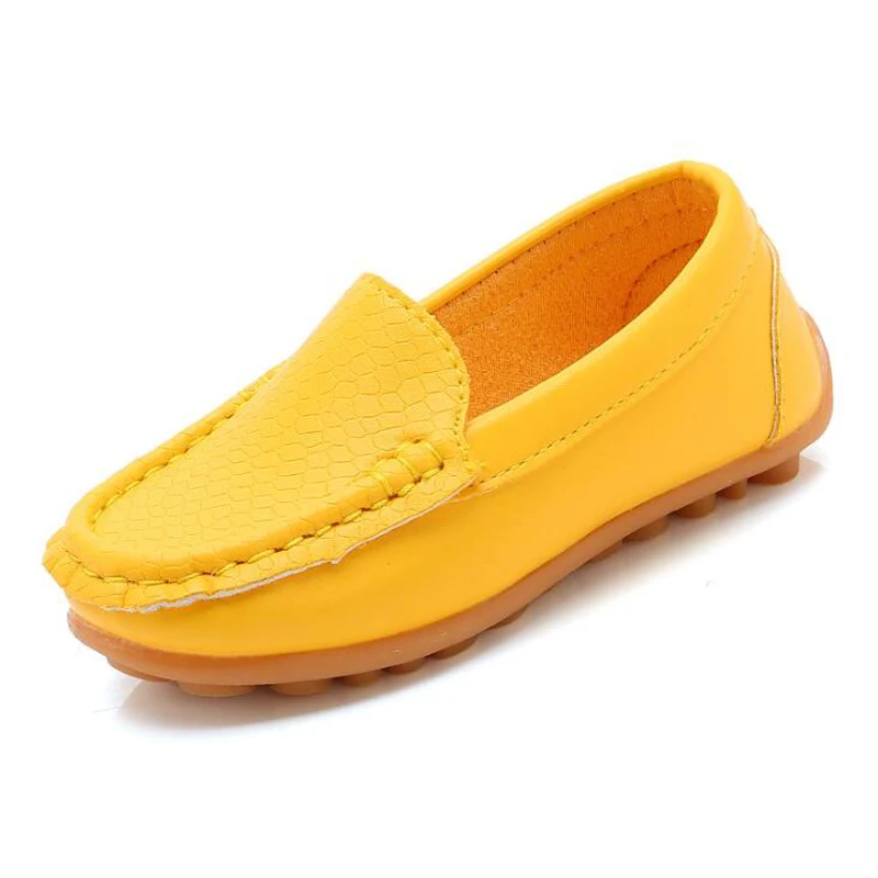 Candy Colors Size 21-37 Children Shoes Girls PU Leather Casual Soft Comfortable Moccasins Boys Loafers Kids Slip On | Детская одежда и