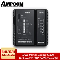 ampcom network cable tester rj45 ethernet lan cable testing tool rj45 rj11 rj12 cat5e cat6 cat7 cat8 internet cable tester