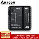 Тестер сетевого кабеля AMPCOM, инструмент для тестирования кабеля Ethernet Lan RJ45, тестер кабеля интернет RJ45 RJ11 RJ12 CAT5e Cat6 Cat7 Cat8