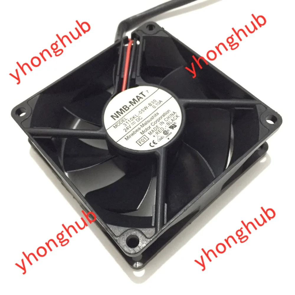 NMB-MAT 3110KL-05W-B30 F01 DC 24V 0.10A 2-проводной 80x80x25mm вентилятор охладителя сервера