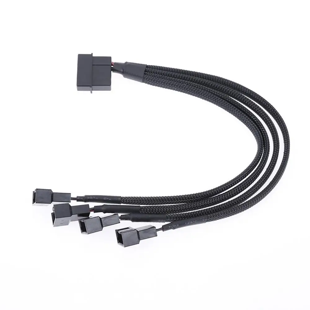 4-контактный разъем Molex Male-2x 3-контактный/4-контактный PWM удлинитель вентилятора