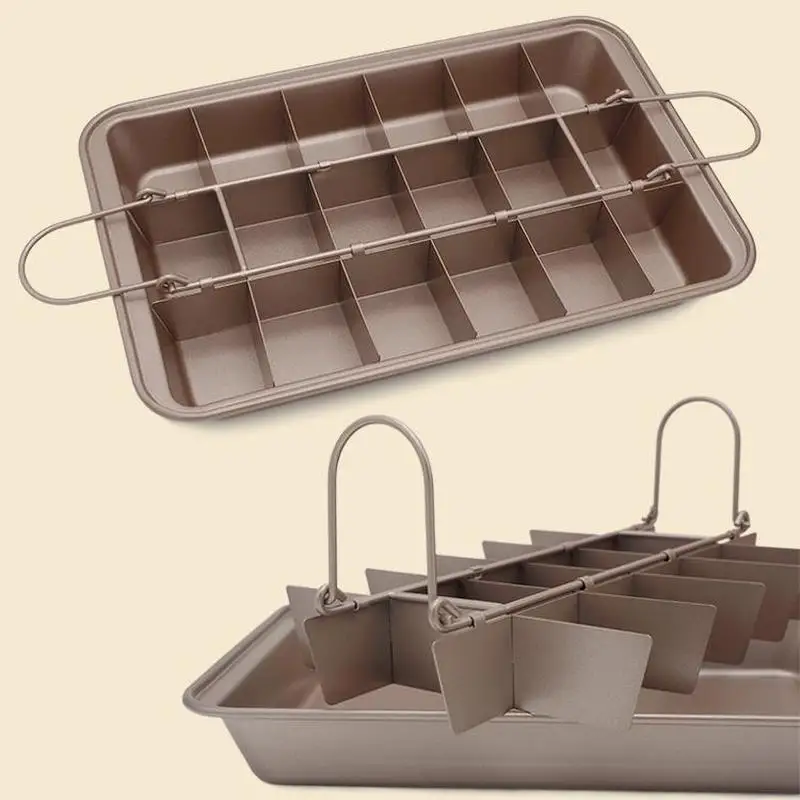 Антипригарная коричневая сковорода для выпечки из углеродистой стали шоколада