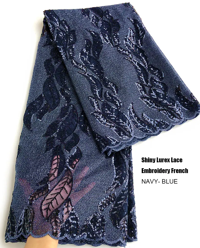 5 ярдов классическая французская кружевная блестящая сетчатая ткань с