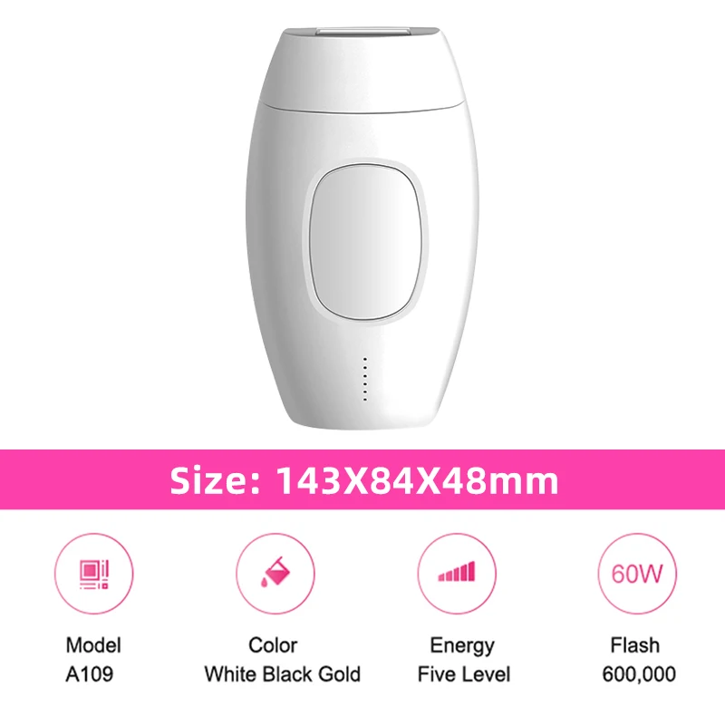 

600000 flash Professional Permanent IPL Laser Depilator hair remover machine Photoepilator for women with replacement lamp head