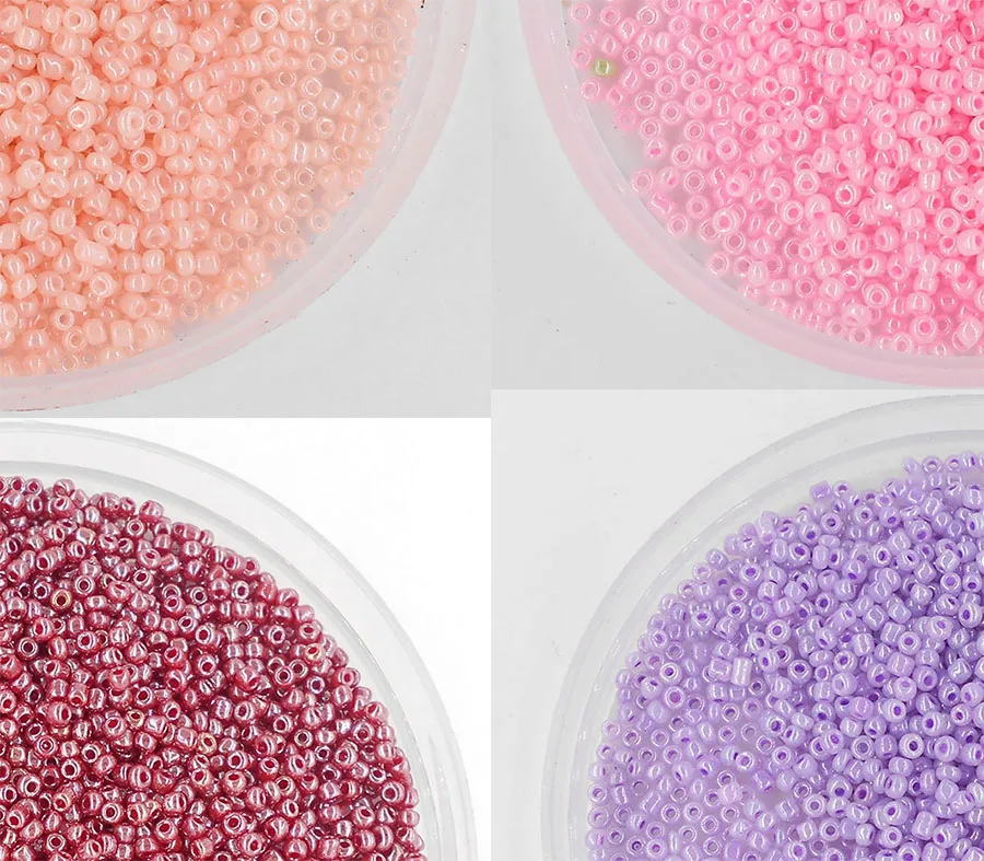 Бусины разделители из чешского стекла кремового цвета 2 мм 1000 шт./лот круглые