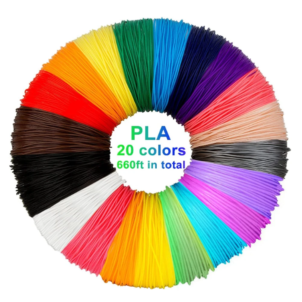 

New 3D Pen Special 1.75mm PLA Filament 3D Printing Material 3D Printer 20Color Refills Modeling Stereoscopic No Pollution 10m