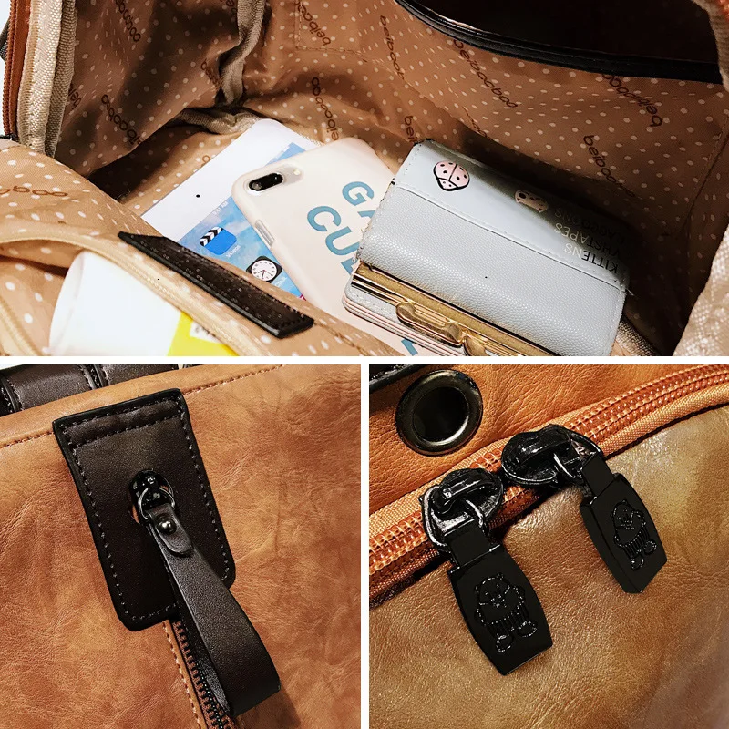 Винтажные школьные сумки для подростков рюкзаки Mochila Feminina кожаный женский рюкзак
