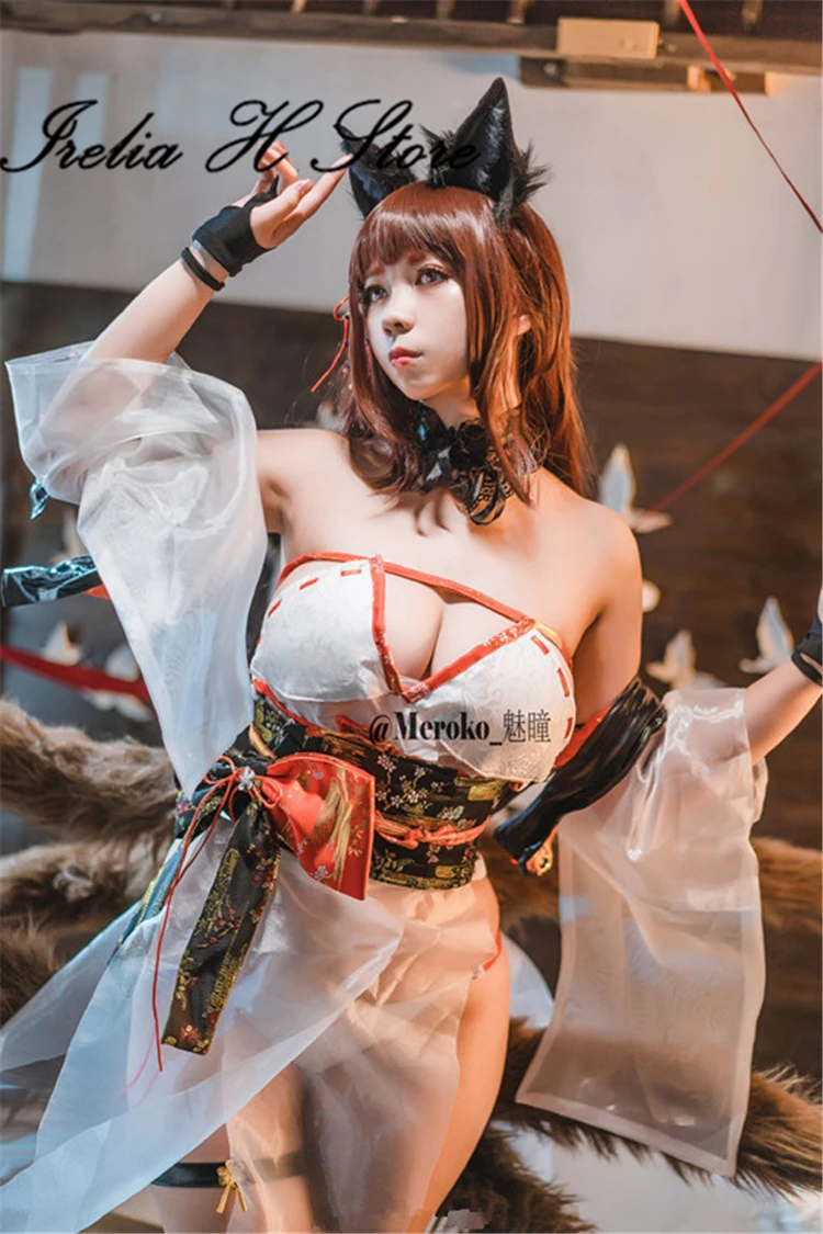 

Irelia H Store Custom made/size Azur Lane IJN Amagi swimsuit Cosplay Costume Amagi sexy lingeries swimwear