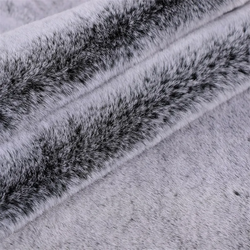 Черная выцветающая белая кремовая имитация меха фотопальто ткань меховой