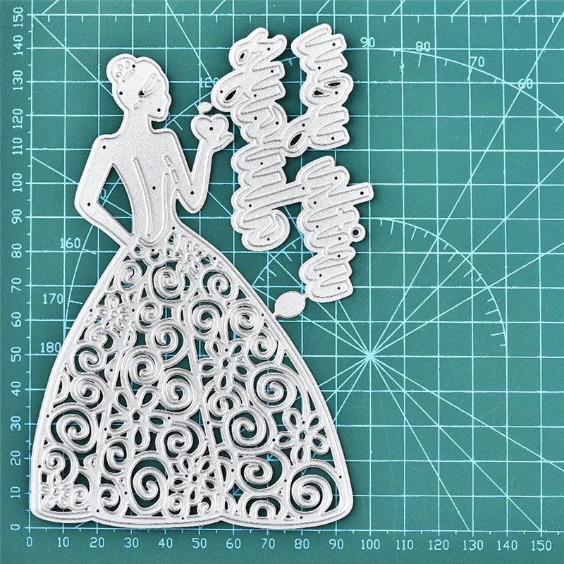 DiyArts трафареты букв девушка с вами всегда металлические режущие штампы