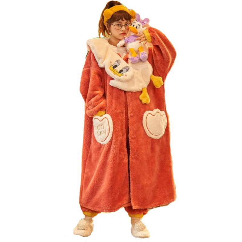 

Nightgown Coral Velvet Lovely Bathrobe Home Clothes Pajamas for Women Pijamas Women Robe Sets Pajamas Sleepwear Sleep Tops