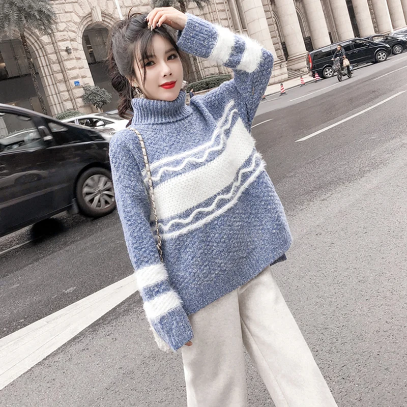 Женский трикотажный спортивный костюм комплект из двух предметов свитер в