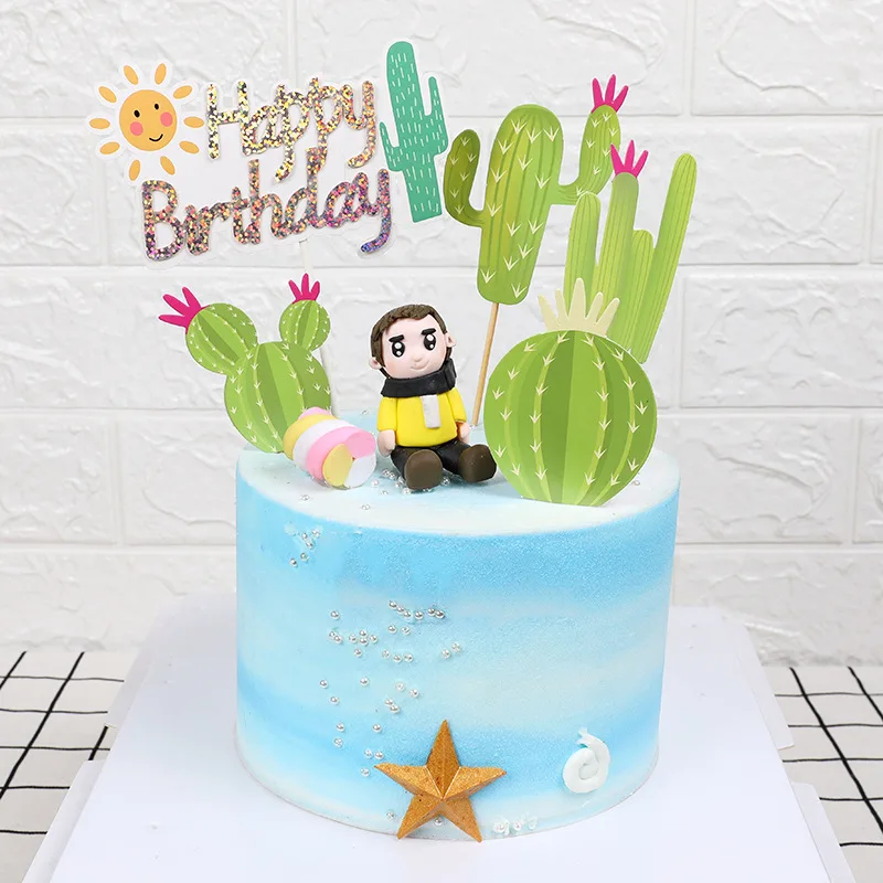 Вечерние украшение торта выпечки летнее платье с радугой воздушным шаром