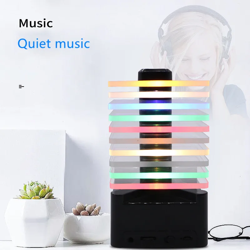 Беспроводная Bluetooth колонка цветная крутая светодиодная атмосферсветильник