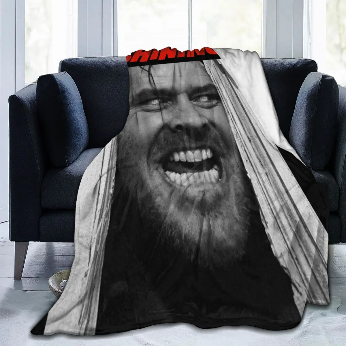 

Одеяло из флиса с изображением блестящего Джека