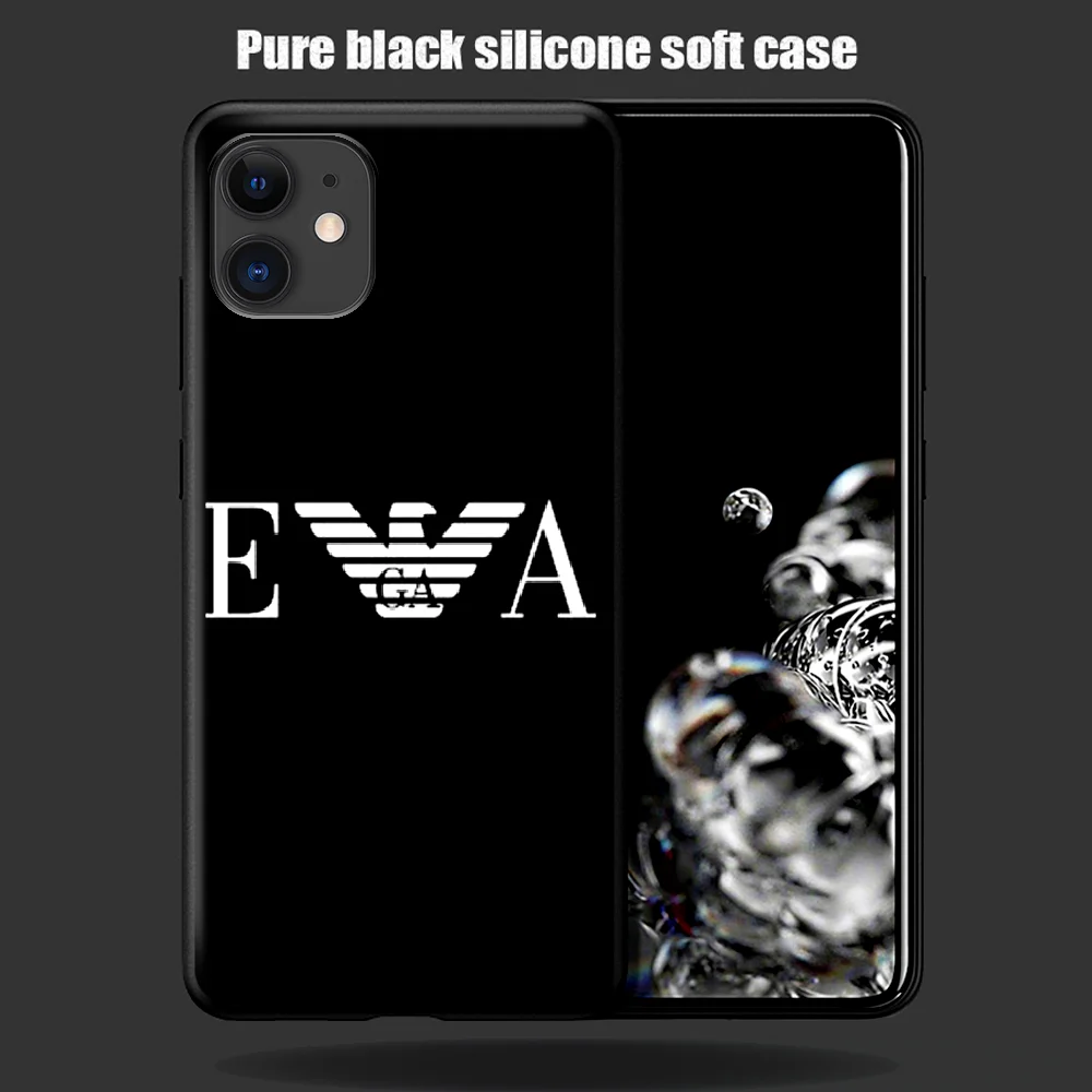 

Giorgioe Italy Luxury Brand Phone Case For Iphone 5 5S SE 2020 6 6S 7 8 Plus 11 12 Mini X XS XR Pro Max black Cell Fashion