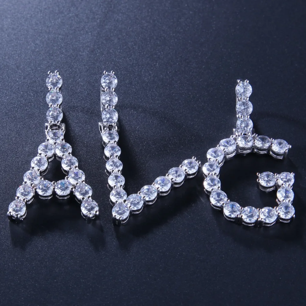 Шикарный король ряд циркониевых пузырьков кулон ожерелье теннисная цепочка