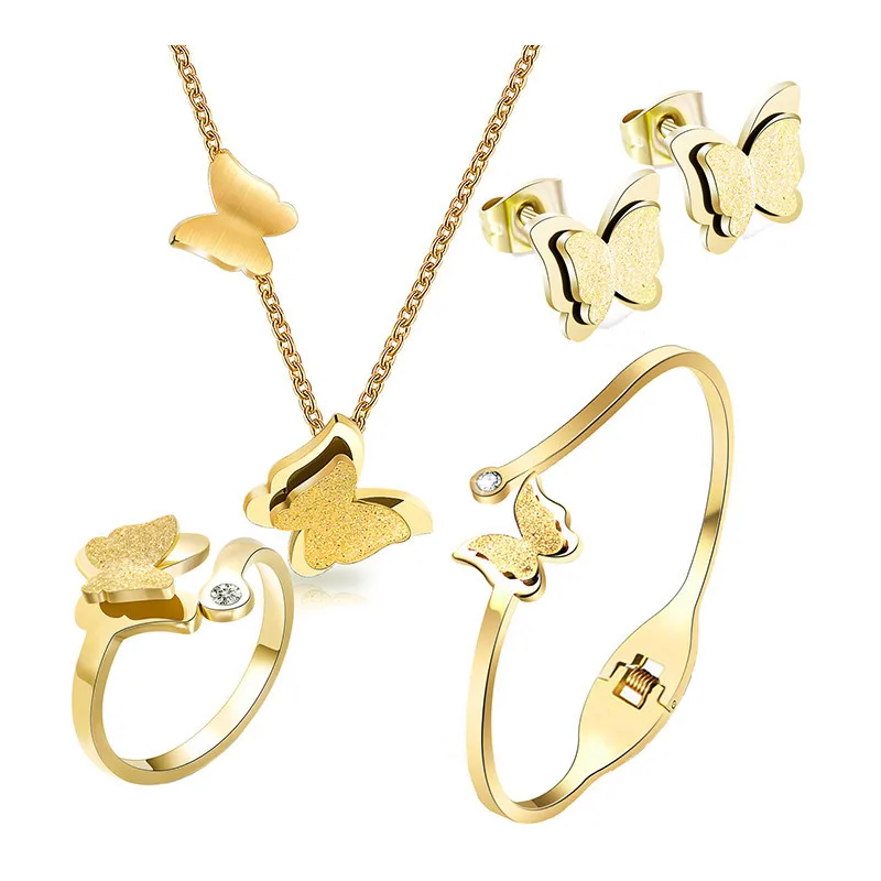 Изысканный Шарм из нержавеющей стали 316L матовая бабочка микро инкрустированный