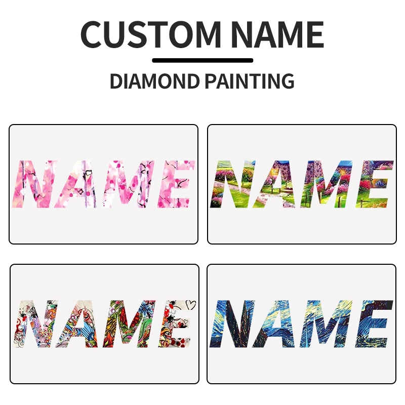 

PhotoCustom Diamond Painting custom name 5d Full Square/Round Diamond Embroidery Mosaic Art Kit Photo Custom Home Decor Gift