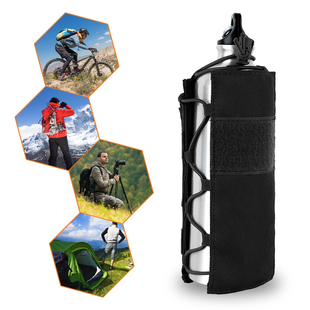 2Л Тактический Молле бутылка для воды мешок анти потеря регулируемый ремень