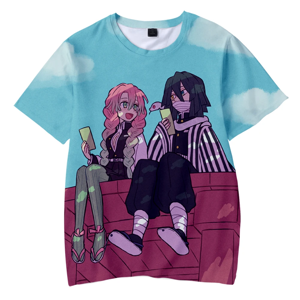 

Summer Children's Casual T-shirt Anime Kimetsu No Yaiba 3D Killer Demon Killer T-shirt Street Oversized Sweatshirt Top