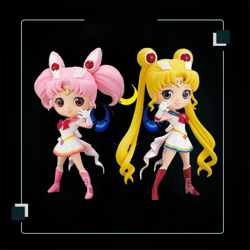 

Bandai Japanese Anime Sailor Moon Princess Serenity Super Bunny Cartoon Character Action Figures Ornaments Cute Doll Collection