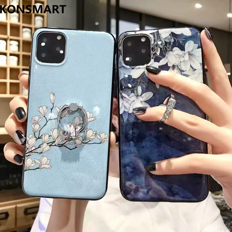 Блестящий Мягкий чехол для Xiaomi Redmi Note 8T 6 3 дюйма телефонный с цветком силиконовая