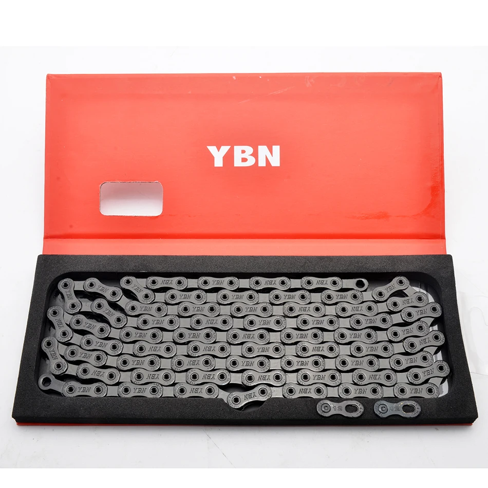 Бесплатная доставка YBN X12L x10 x10sl x9sl x11sl велосипедная цепь 9 10 11s золотистый Горный
