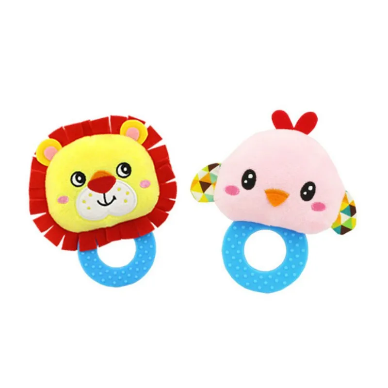 Погремушки для новорожденных Детская Игрушка прорезыватель погремушка