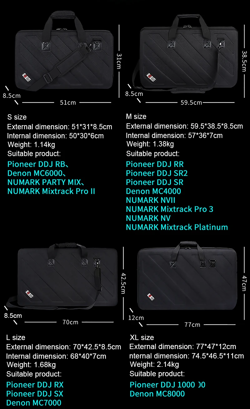 BUBM профессиональная защита сумка жесткий DJ аудио оборудование чехол для Pioneer DDJ RX/Pioneer DDJ SX DJ контроллер