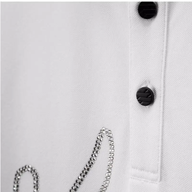 

Bee Embroidery Mens T-shirts Luxury Short Sleeve Solid Color Casual Man T-shirts Fashion Summer Slim Fit Male T-shirts