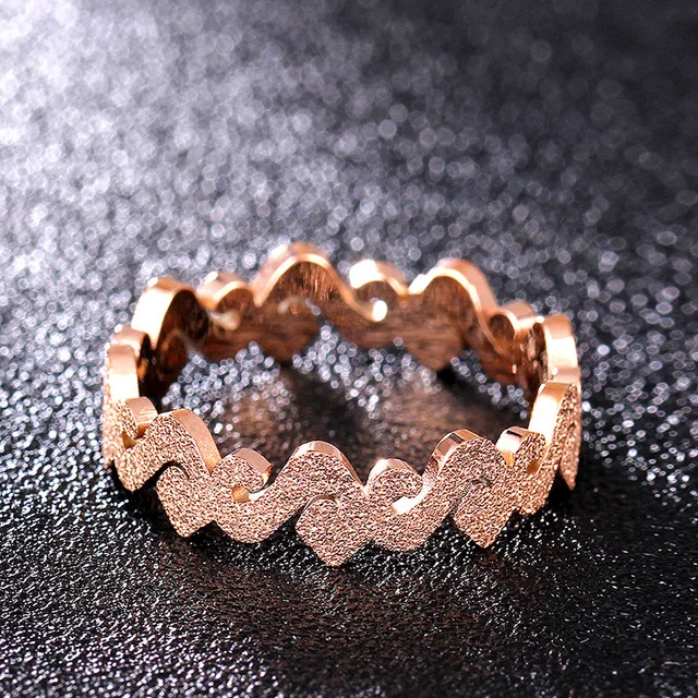 Высокое качество новые цвета розового золота простые модные матовые s-образные