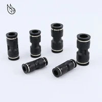 pneumatic fittings 10mm 8mm 6mm 12mm od hose tube one touch push into straight gas fittings plastic quick connectors fitting