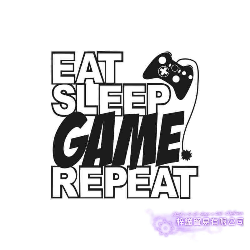 Eat Sleep Game повторная видео наклейка игровая комната Наклейка плакаты игровой
