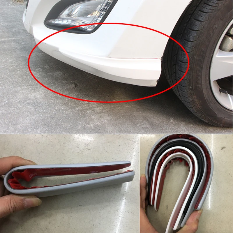 УГЛЕРОДНЫЙ автомобильный бампер Противоударная полоса наклейка для Hyundai Creta Tucson