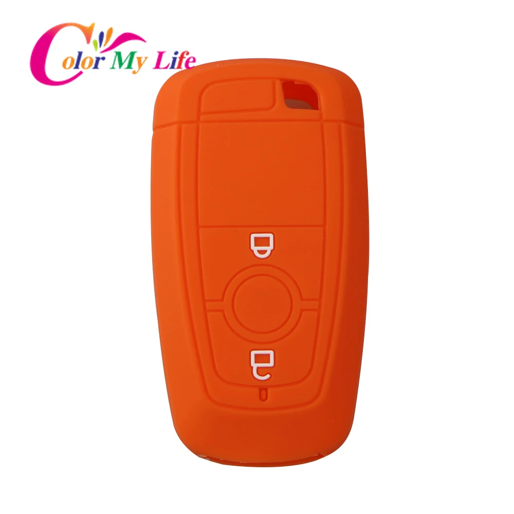 2 кнопки силиконовый автомобильный чехол для брелка с ключом Набор Ford EcoSport 2018 2019