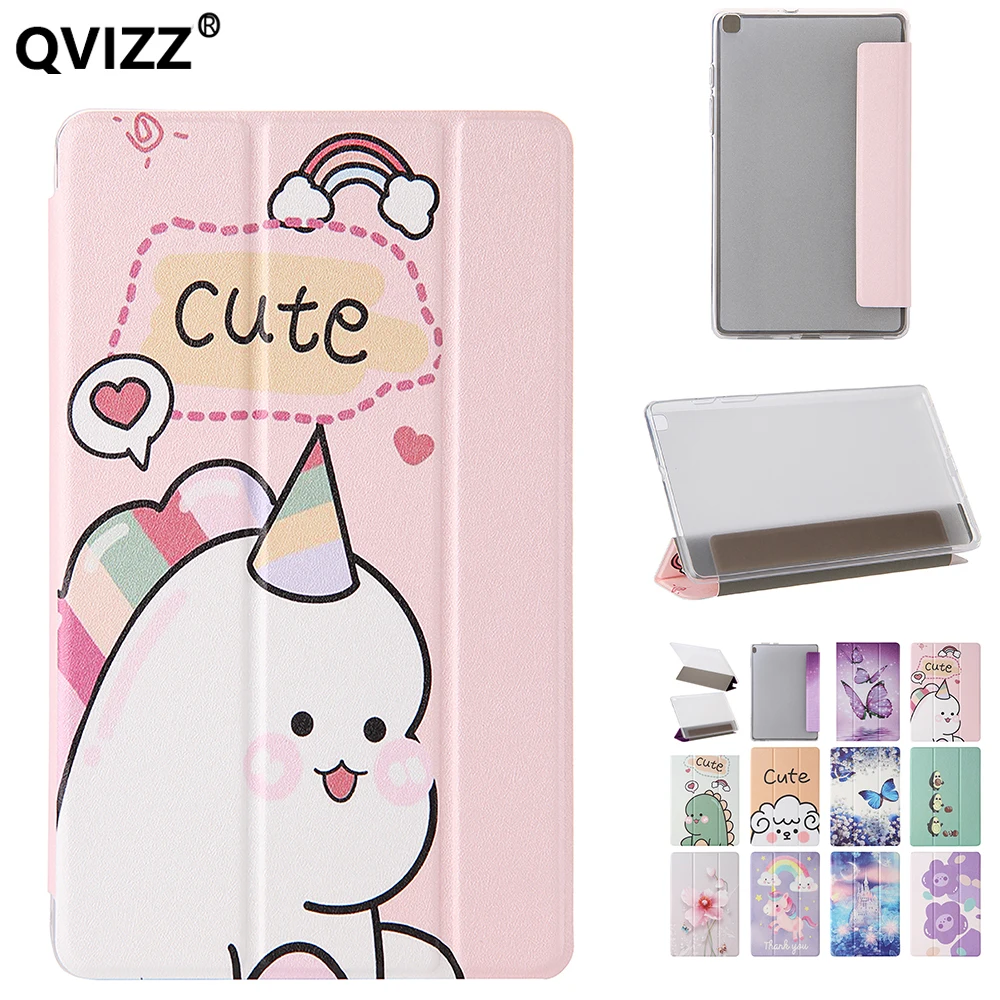 

Cute Patterned Case For Samsung Galaxy Tab A 8.0 2019 Fold Tablet Cover Soft Silicone SM T290 T295 Luxury Sheep Flower Shell