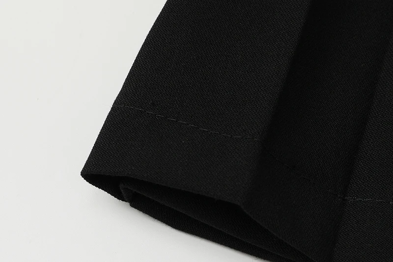 

High Waist Black Buckle Pleated Split Joint Temperament Half-body Skirt Women Fashion Tide New Spring Autumn 2020 V073