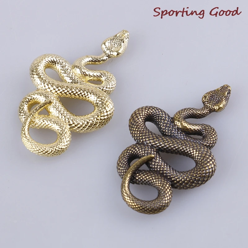 Мини латунный Металлический Брелок В Форме Змеи для ключей ручной работы Модный